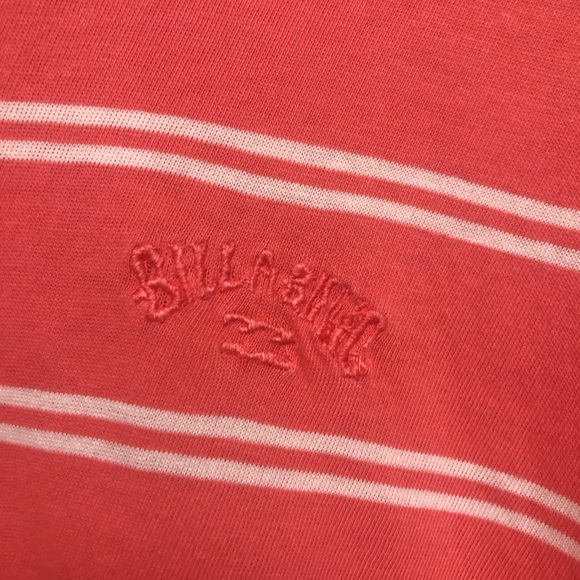 Billa Bong Oversized Pink with White Stripes Cropped Crewneck Tee - Picture 2 of 6